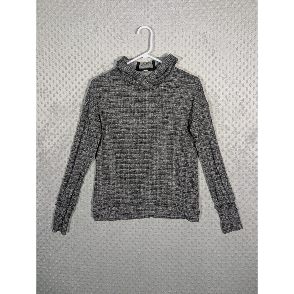 Lululemon Running Hoodie Women's 6 Gray‎ Extra Miles Stretch Performance Yoga
